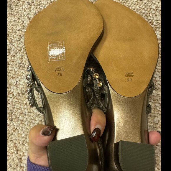 3.1 PHILLIP LIM Verona crystal-embellished sandals Army green Size 39 - Picture 5 of 8